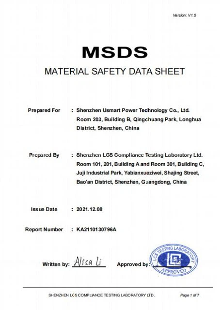 MSDS